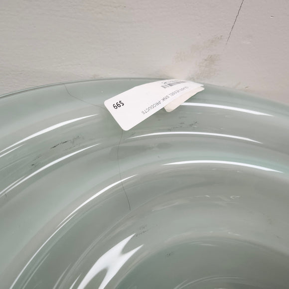 Tempered Glass Vessel Bathroom Sink clear Floormodel Clearance