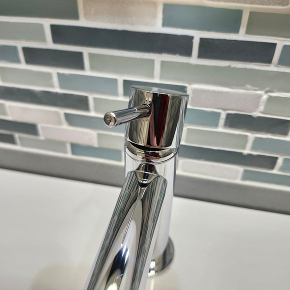 Bathroom Vanity Faucet single Hole and Single Lever Low Profile Floormodel Clearance Sold as is G6