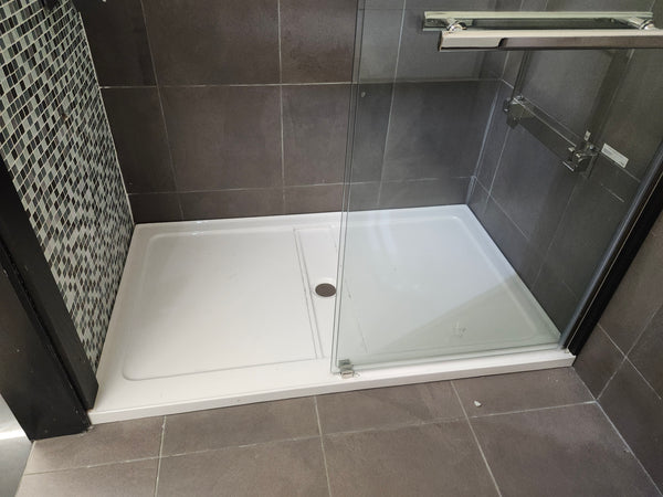 60x36 Shower Base and 60x79 Shower Door Combo (as is)