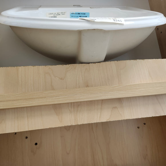 Kohler 19 x 17 Bathroom Sink Devonshire 1 Hole Predrilled Vanity Sink K2279-1 White Floormodel Clearance As Is m10