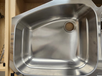 Franke Kitchen Undermount Sink 38 x 20 Vision Stainless Steel 2 Bowl Floormodel Clearance As is - 0