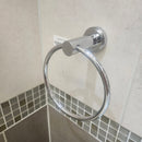 Rubinet H2O Towel Ring Bathroom Accessory Floormodel As is Clearance Chrome (H19)-1