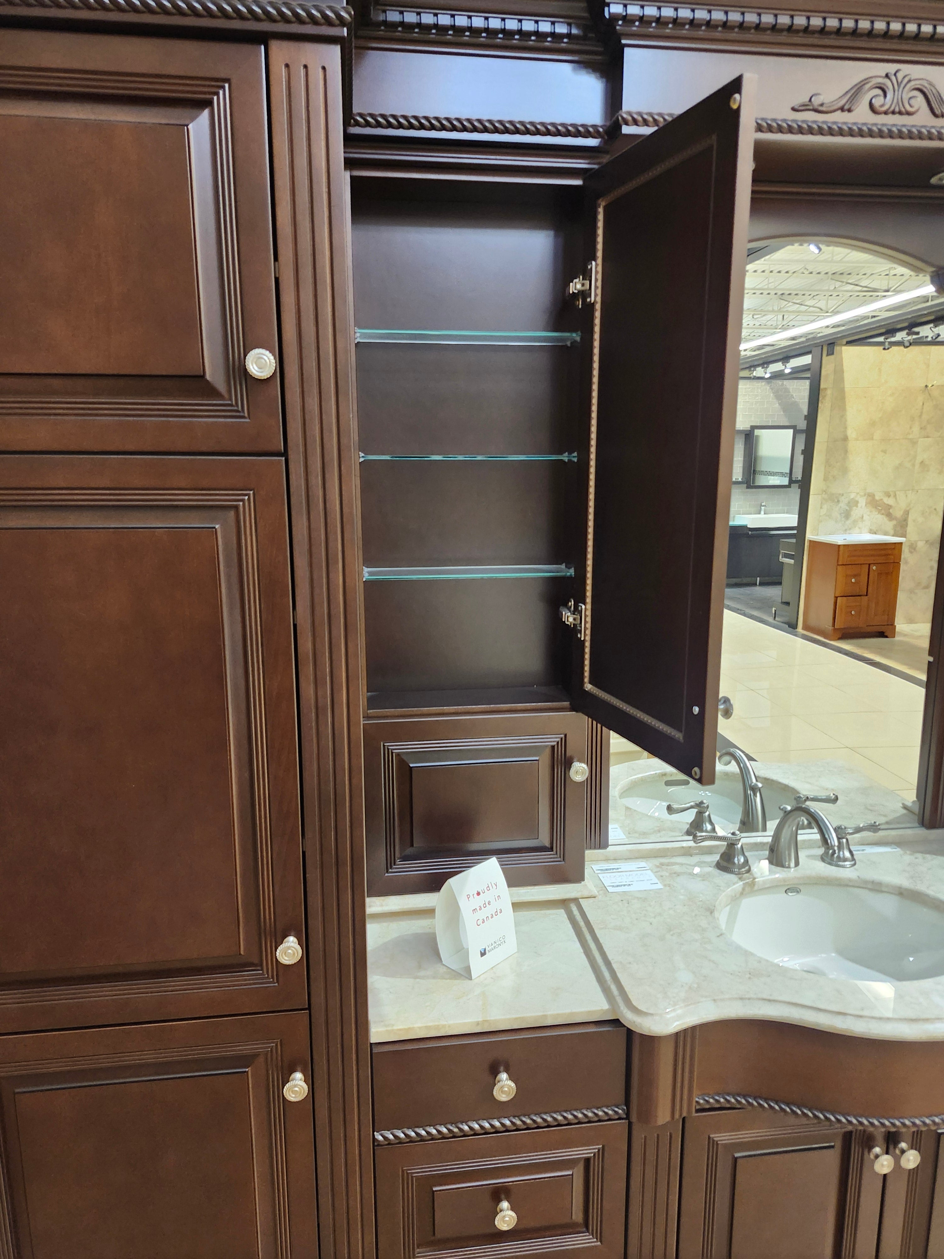 55" Vanico Victorian Vanity Combo (as is)