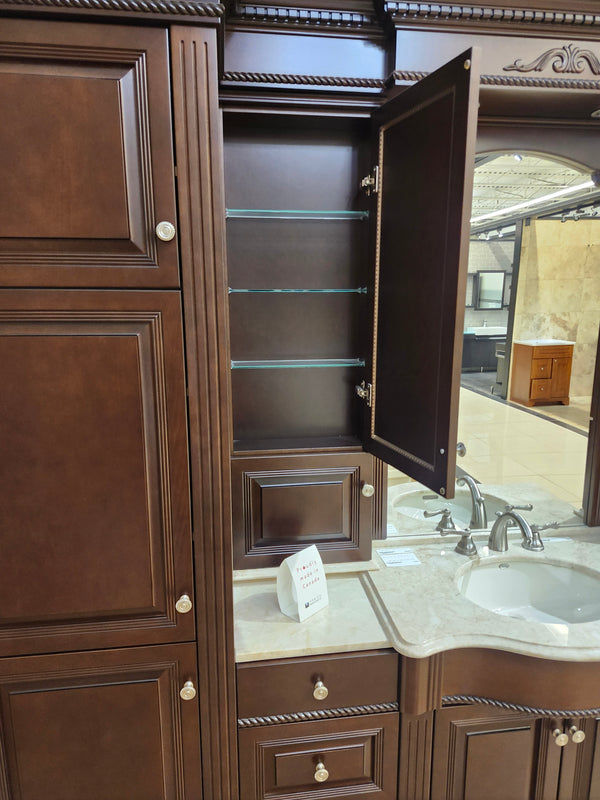 55" Vanico Victorian Vanity Combo (as is)