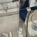 Vida Wave Floormount Tub Filler with Hand Held Shower Head and Lever Handle Floormodel Clearance as Is-12