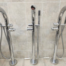 Victoria & Albert Roman Deck Faucet Floormount Thermostatic Tub Filler TU14 Floormodel clearance as is m8-1