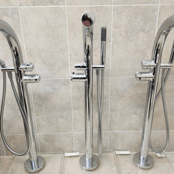 Victoria & Albert Roman Deck Faucet Floormount Thermostatic Tub Filler TU14 Floormodel clearance as is m8