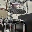 Hansgrohe Axor Series Tub Filler Faucet Montreux Cross Handles Chrome Floormodel Clearance as is Includes Hand Held Shower Head-10