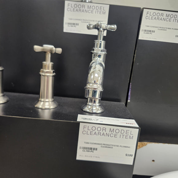 Hansgrohe Axor Series Single 1 Hole Single Pantry Faucet Montreux Cross Handle Chrome Floormodel Clearance as is