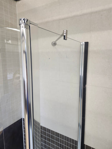 Vida 48 x 36 shower base and vida shower door (as is) eos j13 - 0