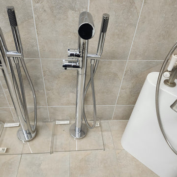Victoria & Albert Roman Deck Faucet Floormount Thermostatic Tub Filler TU14 Floormodel clearance as is m8