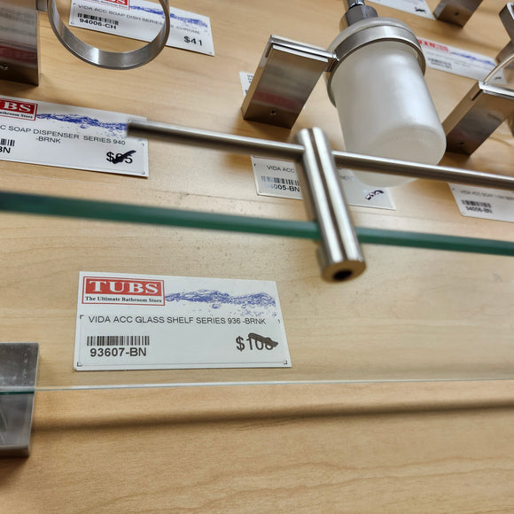 Vida 936 Series Glass Shelf Floormodel Clearance As Is