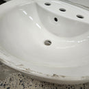 Kohler Bathroom Vanity Sink 3 Hole Biscuit Back open Floormodel Clearance as is Etobicoke-8