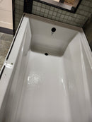 Neptune 60 x 32 built in bathtub as is floormodel with skirt afr azea k8-3