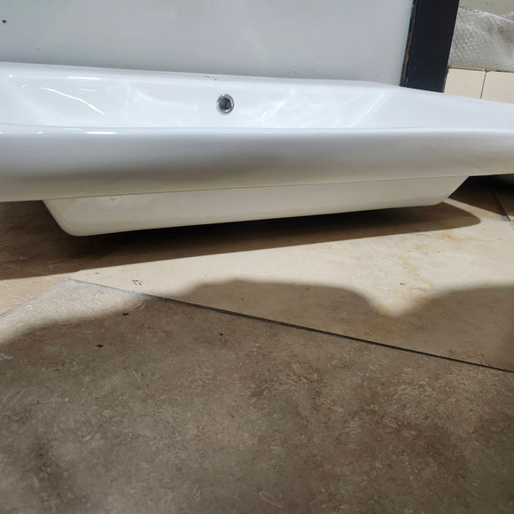 Vida Elda 29.5 x 17.9 Vanity Countertop Sink 1 Hole White Floormodel Clearance As Is i15
