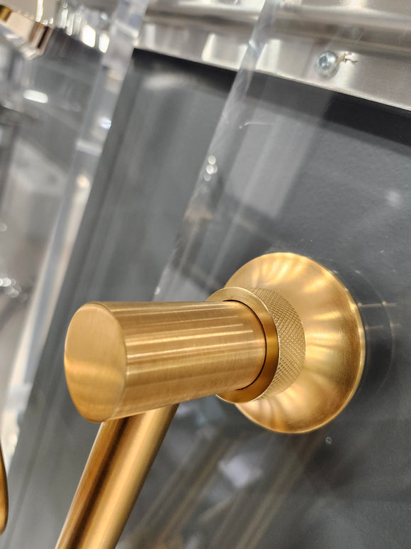 House of Rohl Gold Shower Accessories Floormodel Clearance as is rough in not included