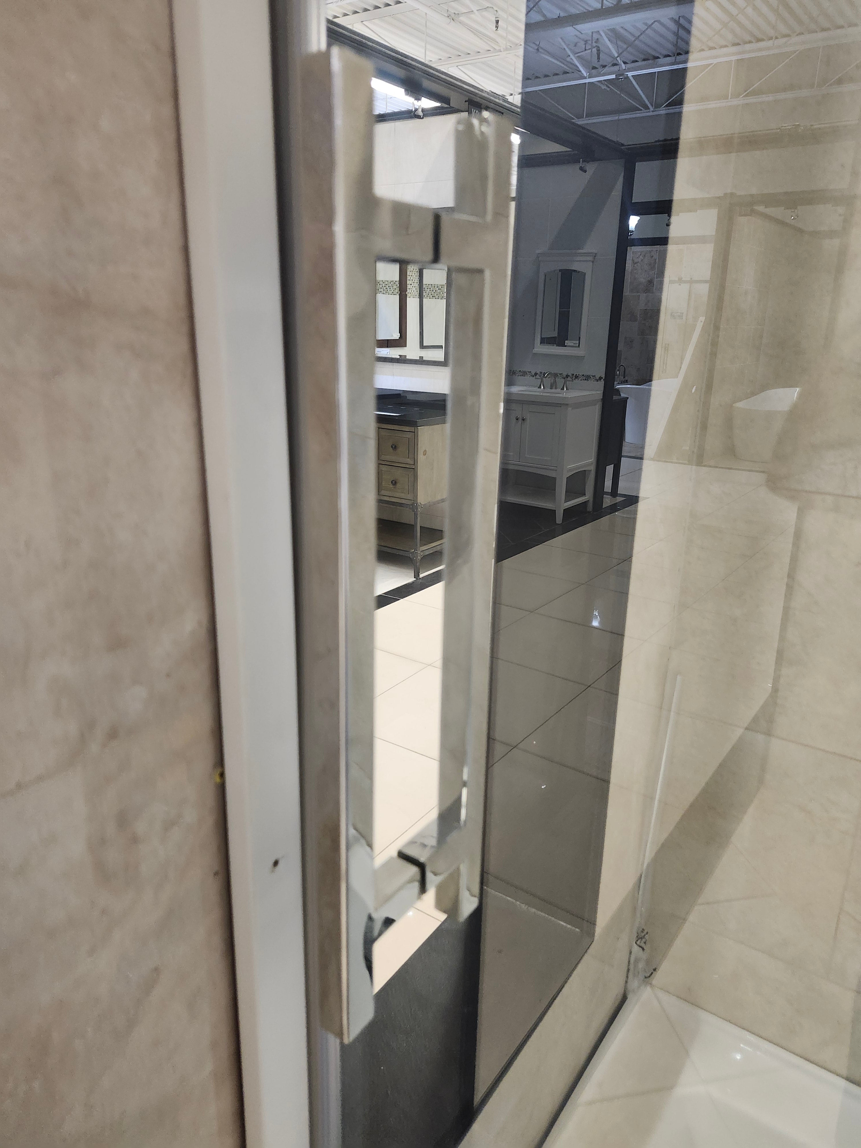 Fleurco Tub door and Hardware and 60x32 neptune bathtub (as is)