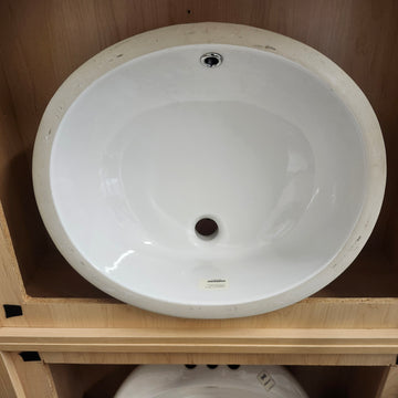 American Standard 19 x 15 Undermount Bathroom Vanity Sink Ovalyn White 0497221020 Floormodel Clearance As is m10