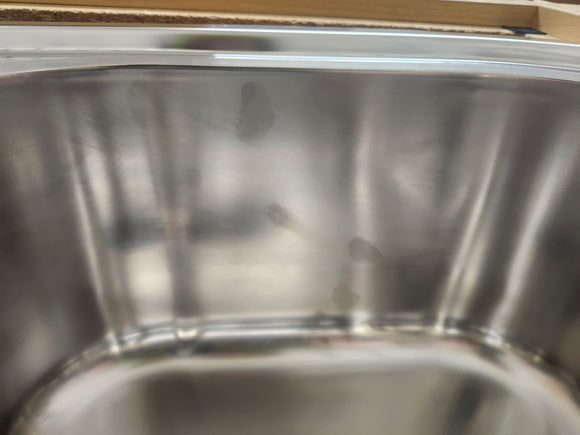 Undermount Stainless Steel Kitchen Sink 2 Bowl 38 1/4 x 21 1/4 With basket Floormodel Clearance As is