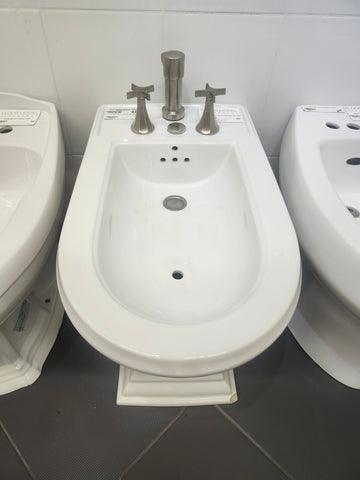 Kohler Memoirs White Bidet with Brush Nickel Hardware (as is)