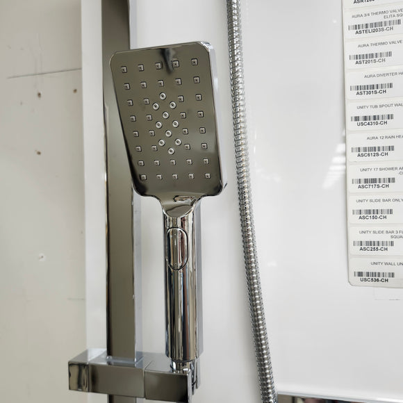 Aura Unity Elita Shower Kit Thermostatic with Valve Floormodel Clearance as is