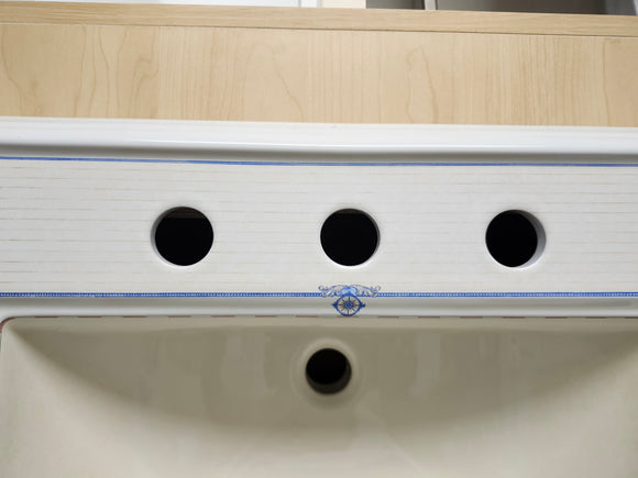 Kohler Limited Edition 22 3/4 x 18 Collection Printed Bathroom Drop In Sink Close Reach Memoirs Design Floormodel Clearance