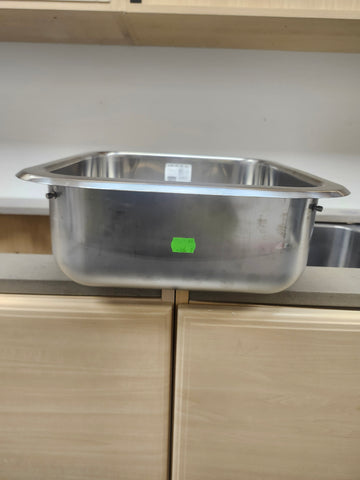 Blanco 400781 Lincoln 18 ga Stainless Steel 1-Bowl Under Mount Square Bar Sink, 14 in. L x 15-1/2 in. W, Stainless Steel Floormodel Clearance as is - 0