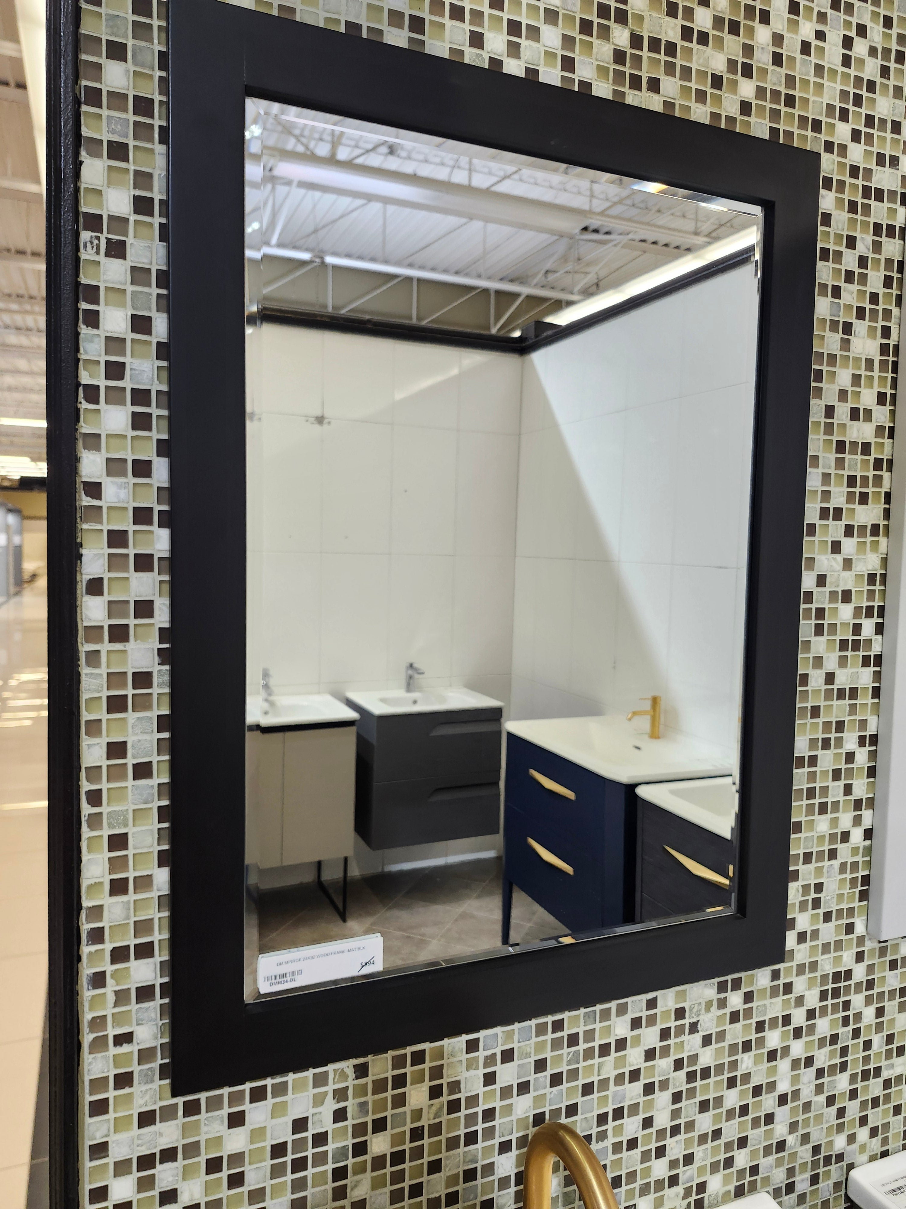 24" Dezign Market Shaker Vanity & Countertop Combo with Mirror (as is)