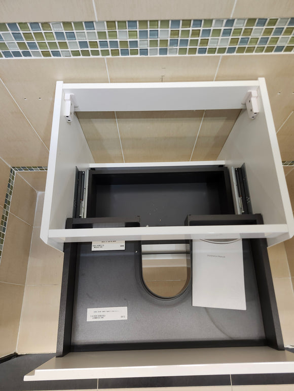 23" Moda White Wall Vanity (as is) g5