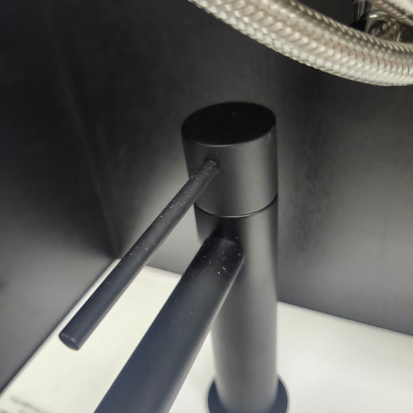Aquabrass Treemme Single Hole Matte Black Faucet Floormodel Clearance Sold as is (153)
