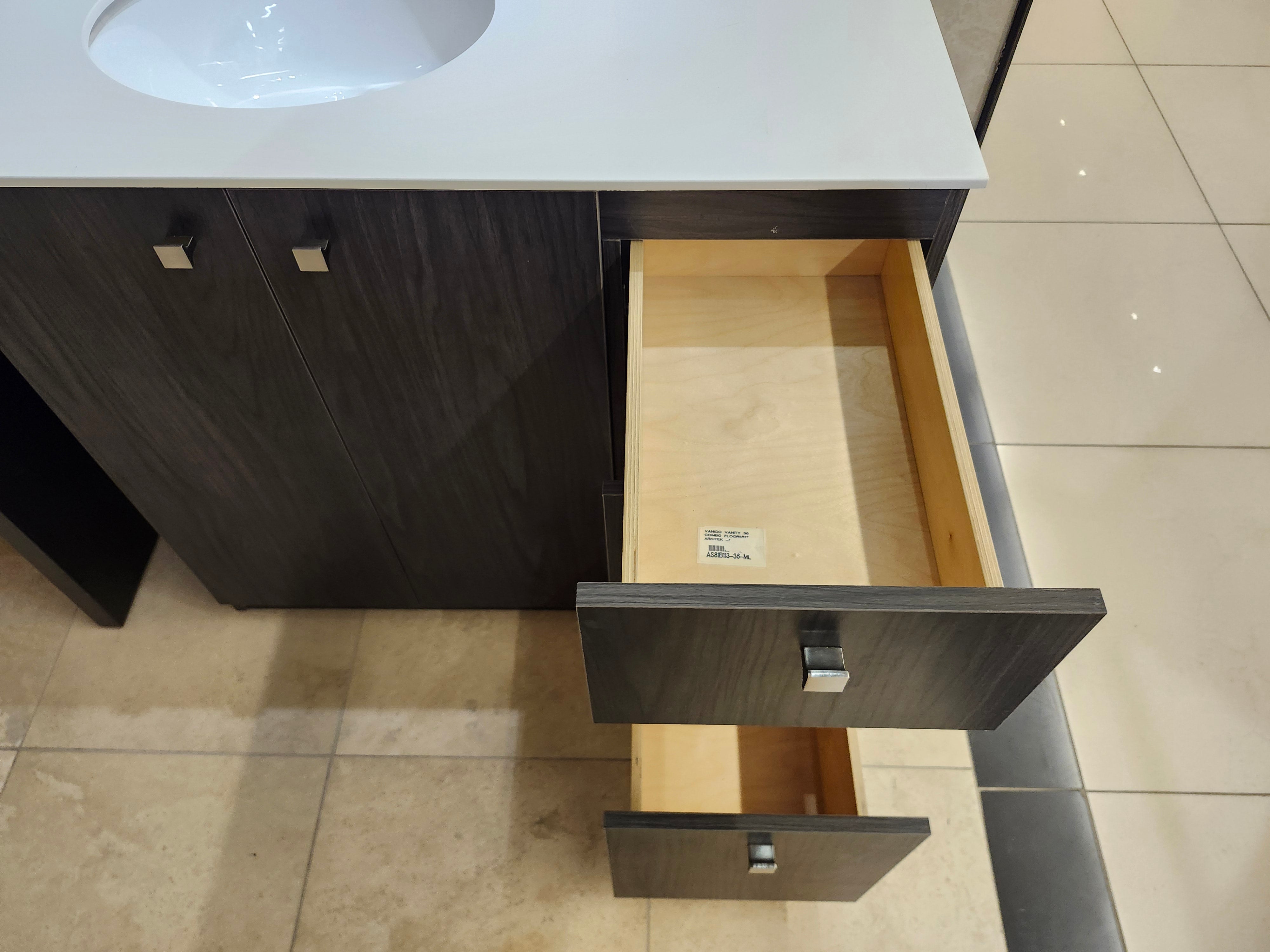 36" Vanico Arkitek Vanity & Countertop Combo (as is)
