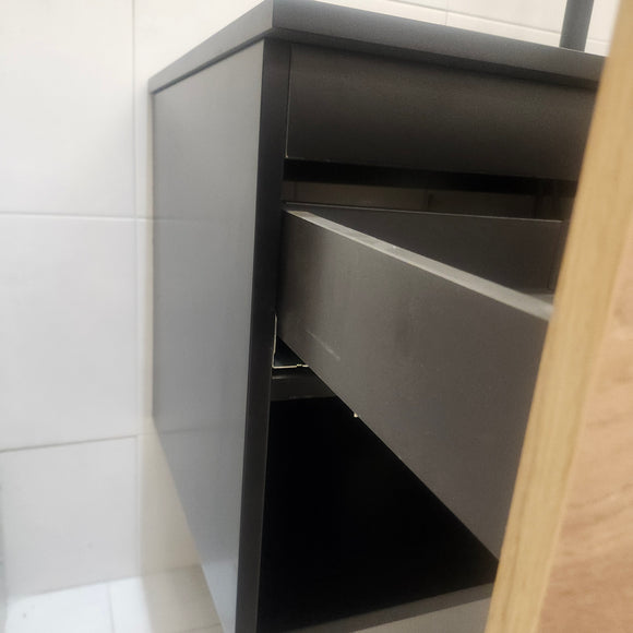 Rubi Haus 32 x 20 Wallmount Vanity, LED Mirror and Linen Combo Floormodel as is Clearance (H20)
