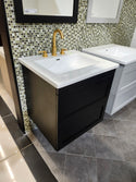 24" Dezign Market Shaker Vanity & Countertop Combo with Mirror (as is)