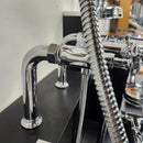 Hansgrohe Axor Series Tub Filler Faucet Montreux Cross Handles Chrome Floormodel Clearance as is Includes Hand Held Shower Head-11