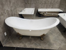 Vida Clawfoot Tub 72 x 31 with Feet White Floormodel Clearance m6-1