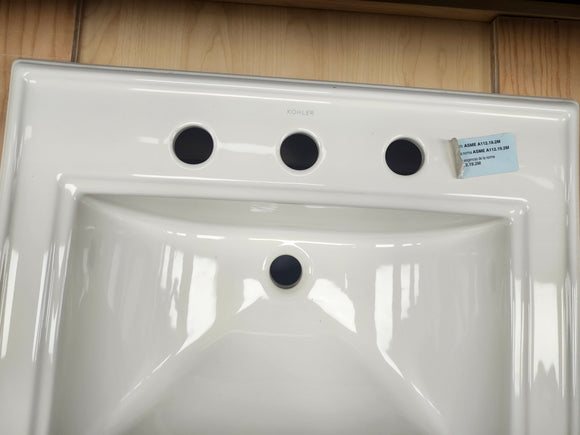 Memoirs® Classic Drop-in bathroom sink with 8" widespread faucet holes  K-2241-8-0 Floormodel Clearance As is Etobicoke