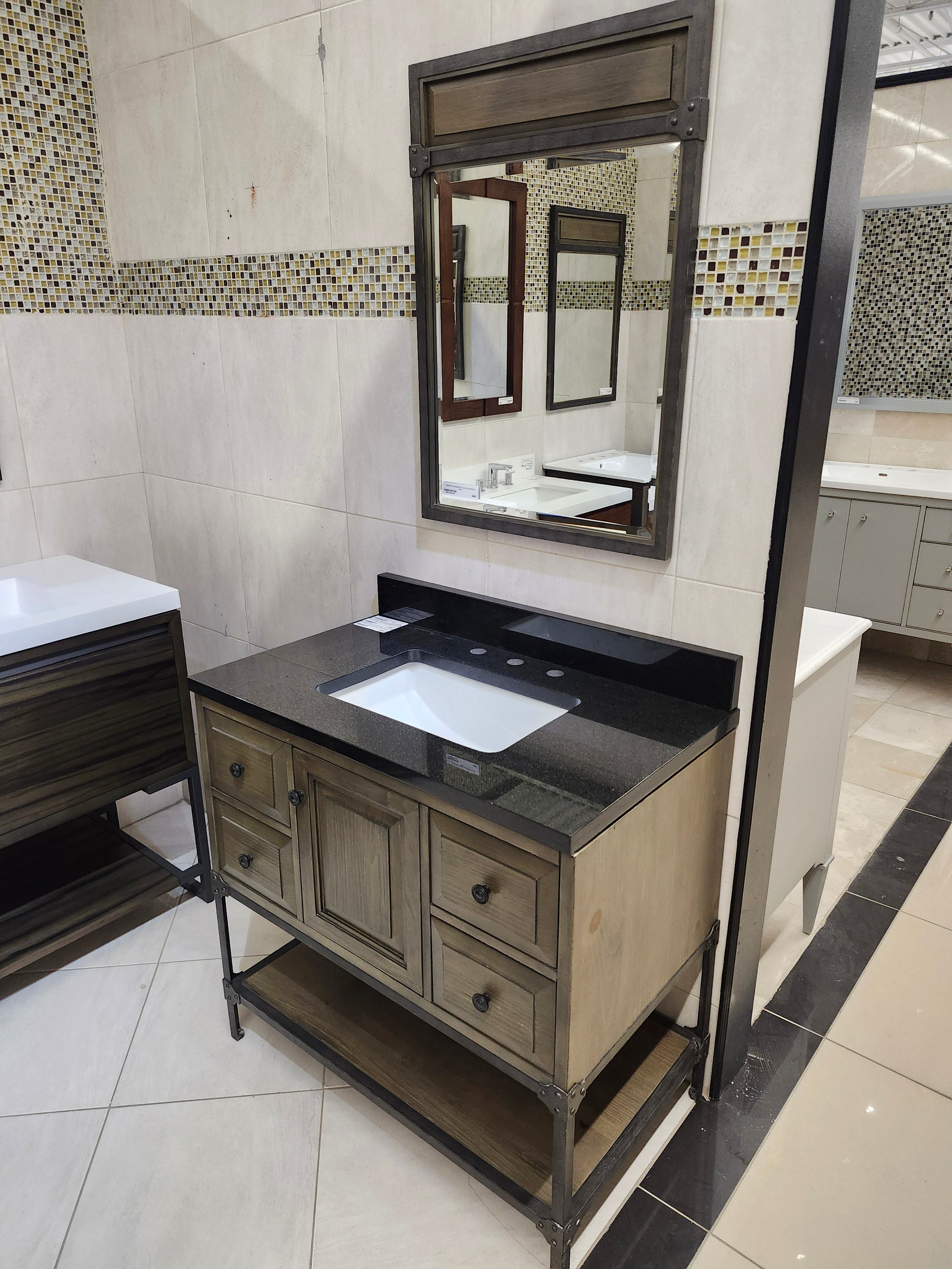 36" Fairmont Toledo Vanity & Countertop Combo with Mirror (as is)