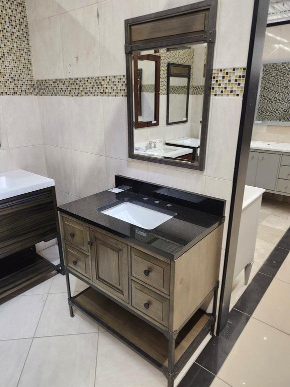 36" Fairmont Toledo Vanity & Countertop Combo with Mirror (as is) k9