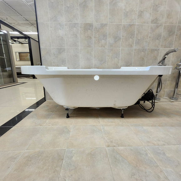 Duravit Sharck Drop In 74 3/4 x 35 1/4 Air Jet Freestanding Bathtub Floormodel Clearance As is M8