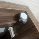 Aura Plato Rosewood Vanity Base Only Double Counntertop  Floormodel as is Clearance-11