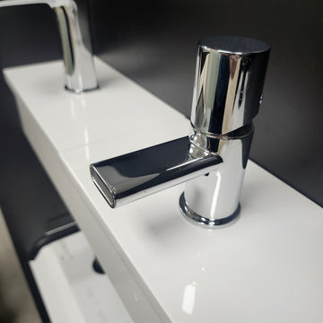 Mini Single Hole Bathroom Faucet Floormodel Clearance Sold as is (153)