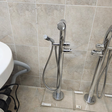 Victoria & Albert Roman Deck Faucet Floormount Thermostatic Tub Filler TU14 Floormodel clearance as is m8
