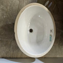 Undermount ~18 x ~16 Bathroom Vanity Sink No Overflow Floormodel as is m10-1