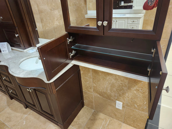 55" Vanico Victorian Vanity Combo (as is)