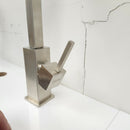 Franke Gneck Kitchen Faucet Floormount clearance Sold As Is Brush Nickel-7