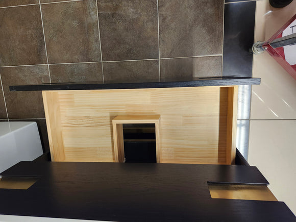 Vida Turin 31" Black/Gold Vanity with Countertop Combo (as is)