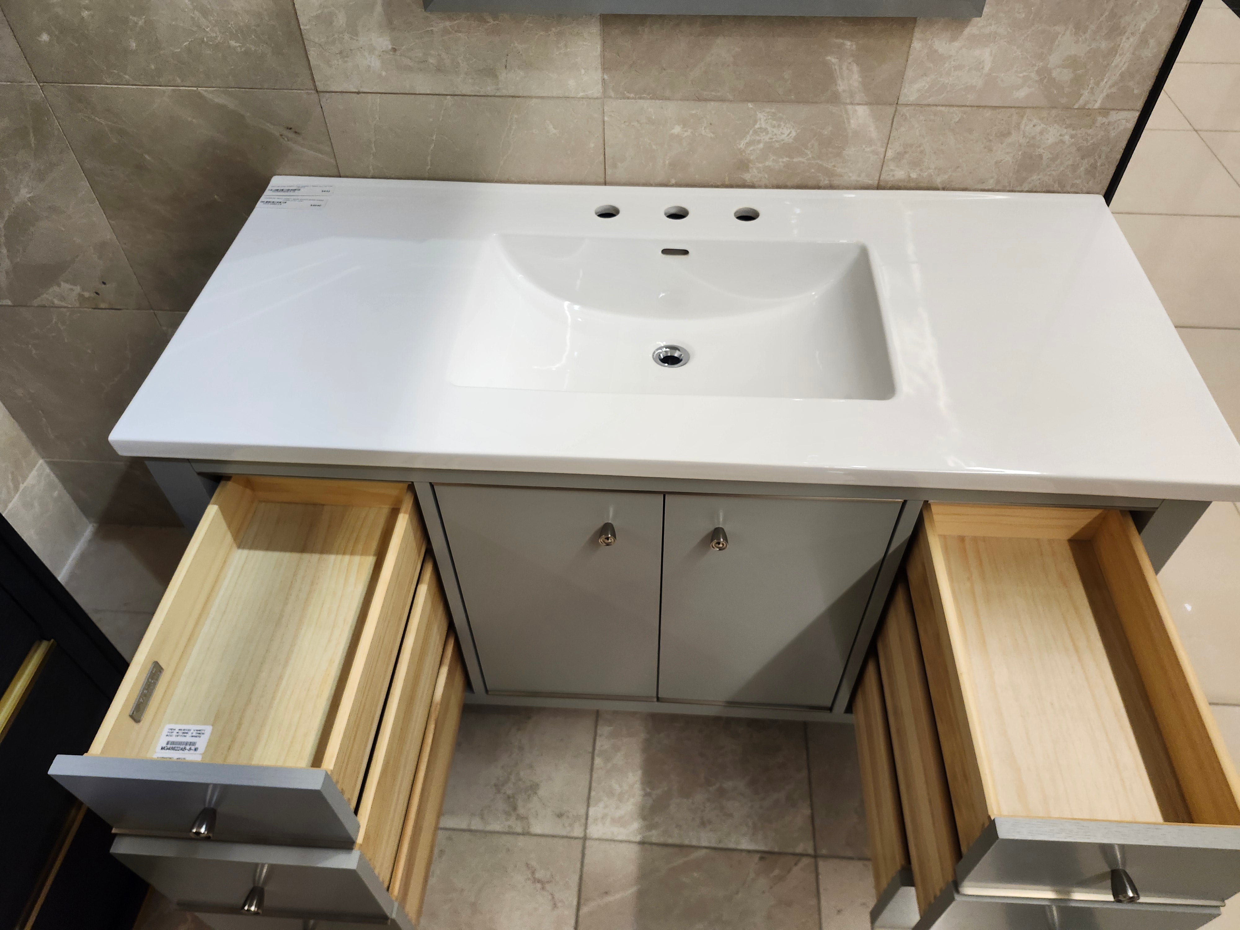 48" Fairmount Charlotte Vanity & Countertop Combo with Mirror (as is) - 0
