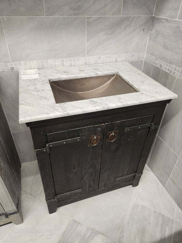 30" Native Vanity & Countertop Combo with Mirror (as is)