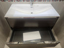 35" Cosmo Sepia Wall Vanity with Countertop Combo (as is) g9-6