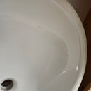 Kohler Caxton 17 x 14 Glazed Undermount No Overflow Bathroom Vanity Sink White Floormodel As Is K2210-G m10-4